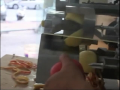 Apple Peeling Coring and Cutting Machine
